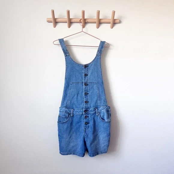 Free People Light Blue Women's Denim Overalls - Picture 3 of 12
